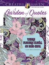 A Garden of Quotes Coloring Book