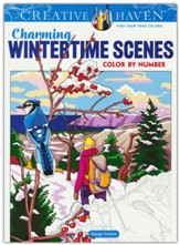 Charming Wintertime Scenes Color by Number