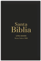 Biblia Reina Valera 1960 Letra Grande Tam. manual - Negro Vinilo (Large Print Pocket Size - Black Gloss)
