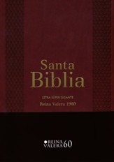 Biblia RVR 1960 Letra Super Gigante, Marron, Indice, Cierre  (RVR 1960 Super Giant Print Bible, Brown, Index, Closure)