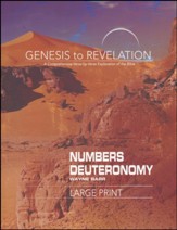 Numbers/Deuteronomy, Participant Book, Large Print  (Genesis to Revelation Series)