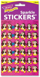 Proud Penguins Sparkle Stickers