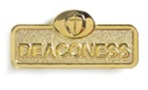 Deaconess Badge with Cross, Brass