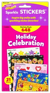 Holiday Celebration Jumbo Pack Sparkle Stickers