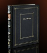 Cambridge KJV Family Chronicle Bible: Black Calfskin Leather over Boards, with illustrations by Gustave Doré