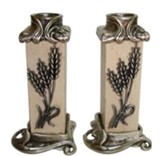 Jerusalem Stone Candle Holders: First Fruits