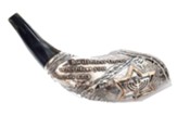 Genesis 12:3 Shofar: Silver and Gold Plated - Large (14-16 inches)