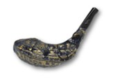 Jerusalem Shofar: Black and Gold Painted - Large (14-16)