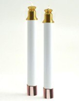 Tube Candle for Altar Candlesticks, Set of 2