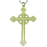 Silver Budded Pectoral Cross