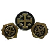 Jerusalem Cross Cuff Link Set