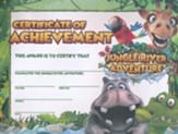 Jungle River Adventure: Certificate of Achievement, pack of 25