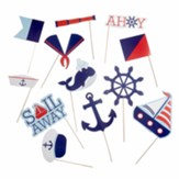 Nautical Life Photo Props, pack of 12