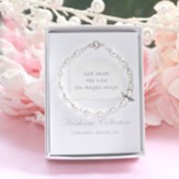 God Sends His Love on Angels Wings Bracelet, 5 Inches