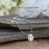 Single Freshwater Pearl Necklace, Silver