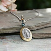 Mother Mary Locket Necklace with Extension