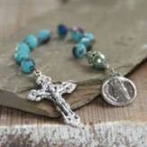 Catholic Chaplet, Blue Beads