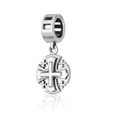 Patonce Crosslet Hanging Charm Bead