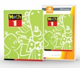 BJU Press Math, Grade 1 DVD Kit,  Homeschool Curriculum DVD Video Course