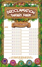 Proclamation Safari: Attendance Chart & Stickers