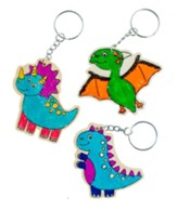 Stompers & Chompers: Color Your Own Dino Key Chains Craft