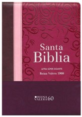 Biblia RVR 1960 Letra Super Gigante, Cereza/Palorosa/Marron, Ind./ Cierre (RVR60 Super Lge.Print, Cherry/Rosewood/Bg. Ind./Cls.)
