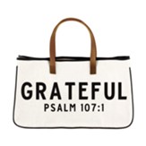 Grateful, Canvas Tote Bag, Extra Large