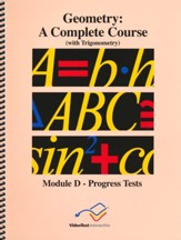 VideoText Algebra Module D Progress Tests