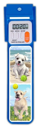 3D Booklight Timer Bookmark, Puppies