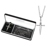1 Corinthians 16:13, Sword Cross, Necklace