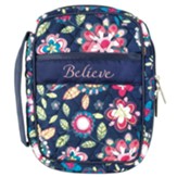 Believe Quilted Bible Cover, Paisley, Small