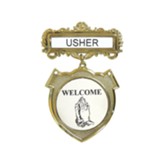 Usher Magnetic Badge, Praying Hands, Shield