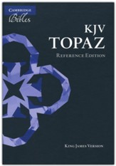 KJV Topaz Reference Edition, Black Goatskin Leather