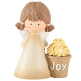 Joy, Flower Pot, Angel Figurine