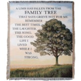 Family Tree Tapestry Throw