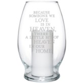 Heaven In Our Home Glass LED Hurricane Candle