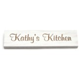 Personalized, Wooden Magnet, Kitchen, White
