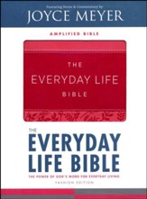 Everyday Life Bible: The Power Of  God's Word For Everyday Living, Imitation Leather, pink