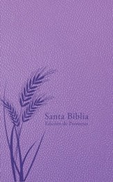 RVR60 Biblia de promesas - Tamaño manual- Edición lavanda imitación piel con índice