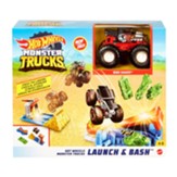 Hot Wheels Monster Truck Launch and Bash Play set