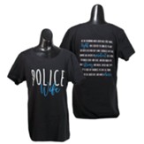 Police Wife Shirt, Black, Large