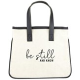 Be Still and Know Mini Canvas Tote