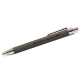 Personalized, Pen, Faux Leather, with Name, Grey