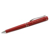 Personalized, Pen, Metal, with Name, Red