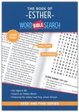 The Book of Esther: Bible Word Search, Large Print