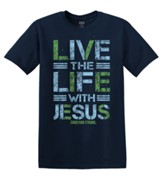 Live The Life With Jesus, Tee Shirt, Large (42-44)