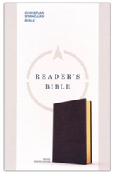 CSB Reader's Bible--genuine leather,  brown