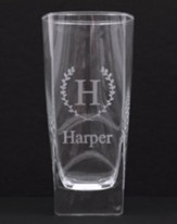 Personalized, Cooler Drinking Glass, Monogram