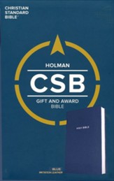 CSB Gift & Award Bible--imitation  leather, blue - Slightly Imperfect