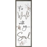 It Is Well With My Soul Carved Framed, Wall Decor